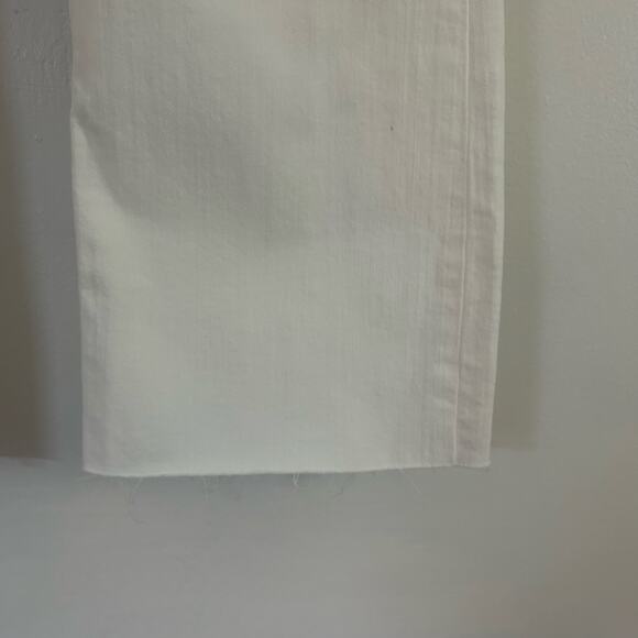 J. Crew Factory Mid-Rise Flare Stretch Raw Hem Crop Jeans 29 Petite New - Picture 5 of 9